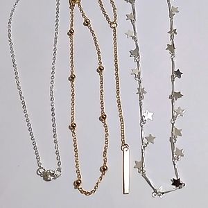 Choke necklaces for layering or wear individually